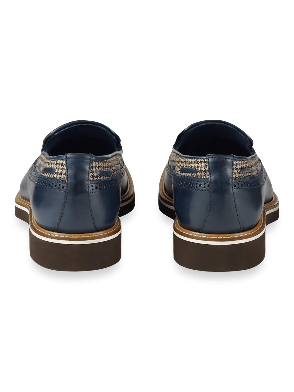 Hampden Tassel Loafer - Navy Multi