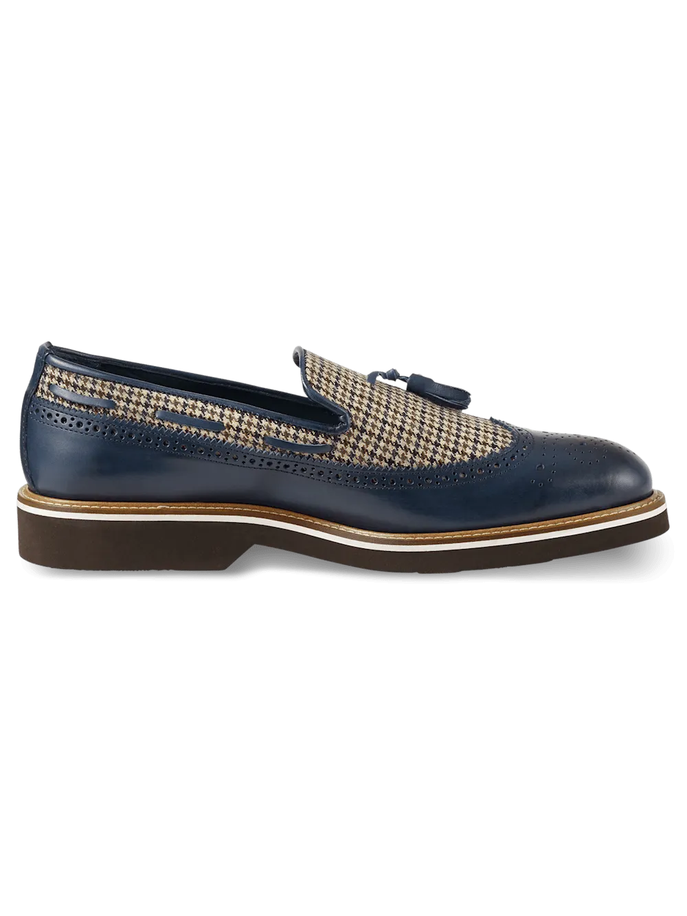 Hampden Tassel Loafer - Navy Multi