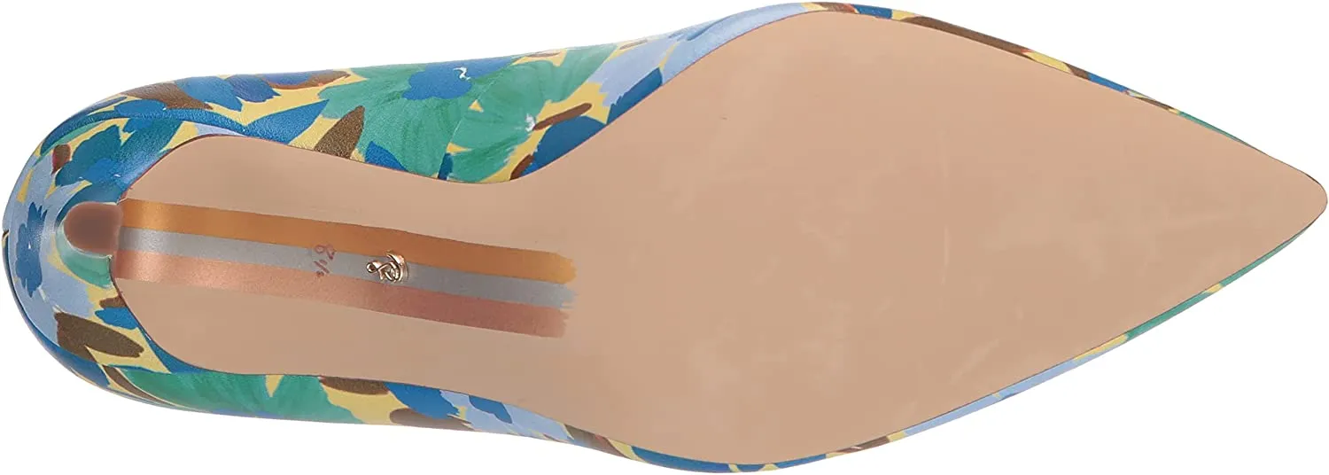 Hazel Blue Slip Edelman Toe Fast-moving sale Pointed Stiletto Discounted delivery Sam Capri Pumps Fashion On Heel