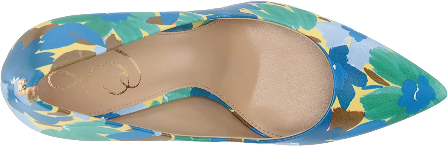 Hazel Blue Slip Edelman Toe Fast-moving sale Pointed Stiletto Discounted delivery Sam Capri Pumps Fashion On Heel
