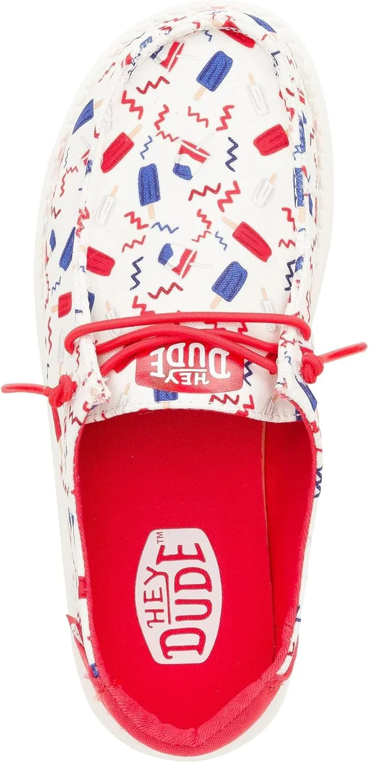 Hey Dude Girl's Wendy Patriotic Kids Loafer