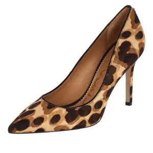 High-capacity Brown Edelman Pointy Pump Knowledgeable Hazel Stiletto Cheetah Dress Toe Shoes Sam Leopard