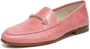 In-demand product Stacked Heel Slip Blossom Edelman Loafers Almond Sam Lior Quick shipping Fashion On Toe Cherry