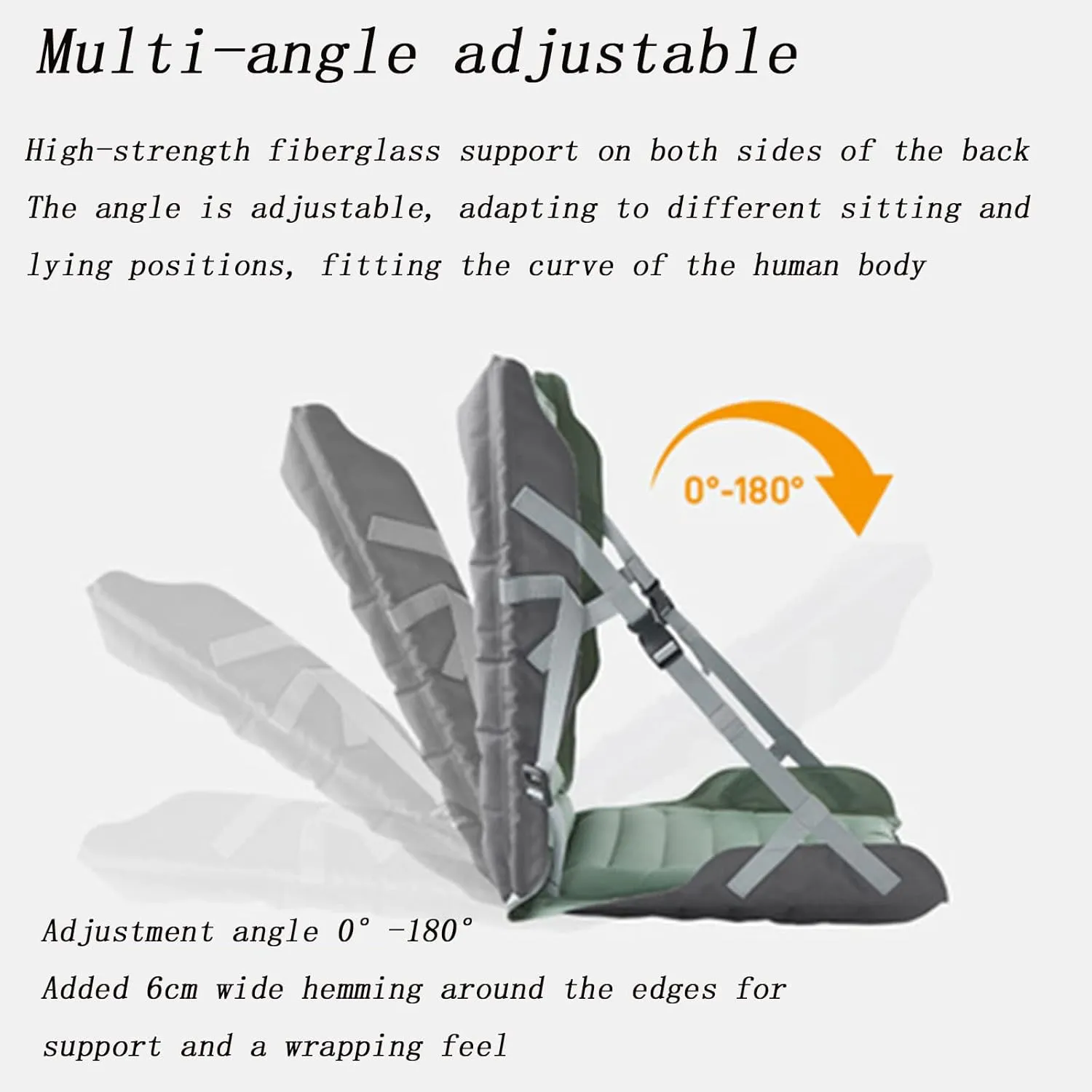 Inflatable Folding Chair Outdoor Picnic Portable Back Recliner Cushion Inflatable Sofa Suitable for Camping Picnic