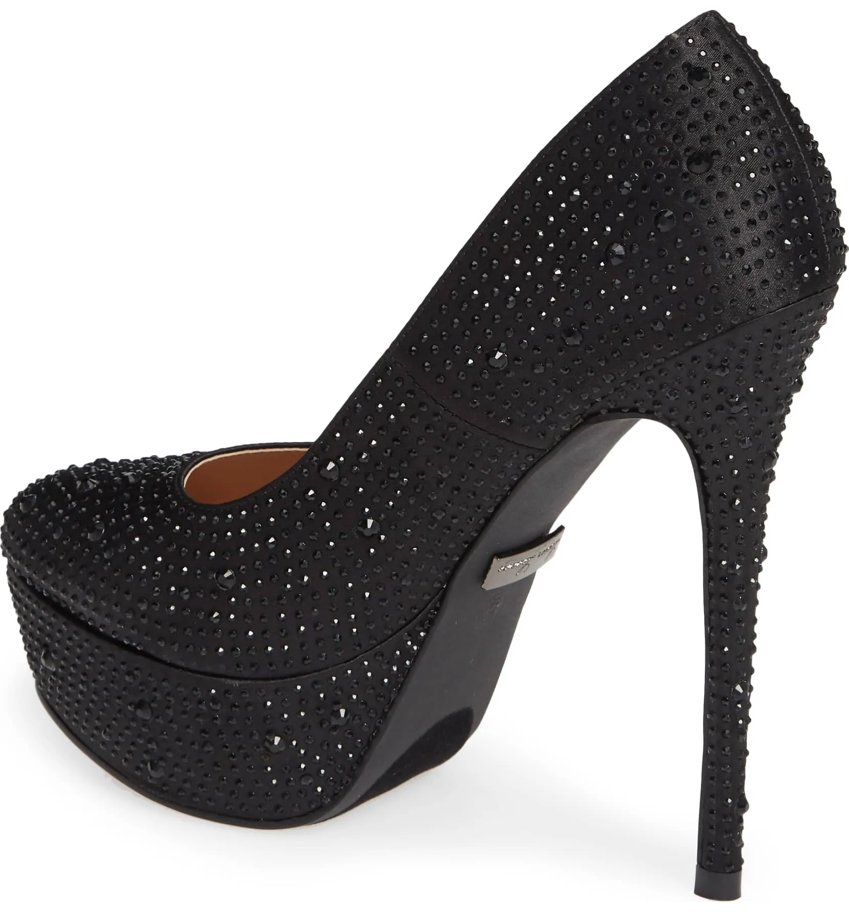 International shipping Shoes High Dress Lauren Heel Victoria Lorraine Platform Formal Repeat buyers Pump Rhinestone