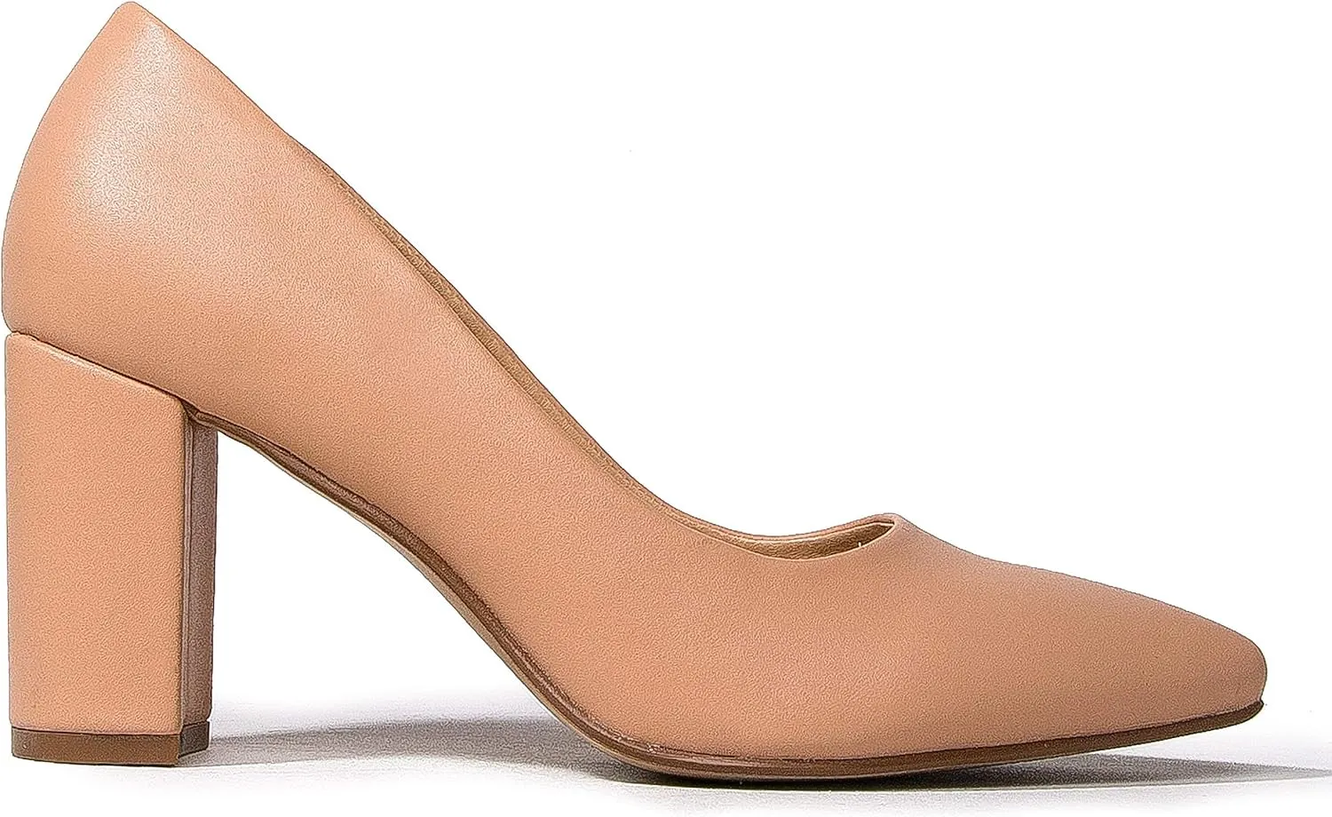 J. Adams Jolie Heels for Women - Closed Pointed Toe Mid Block Heel Classic Pumps