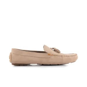 Jackson Suede Leather Driving Loafers - Sand