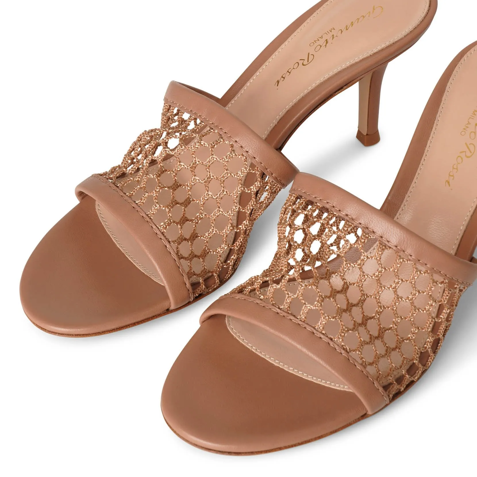 Jamaica 70 fishnet mule sandals