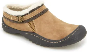 JBU Women's Ginger Faux Shearling Lined Slip On Casual Comfort Mule