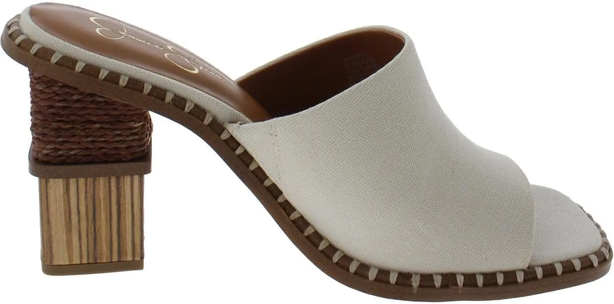 Jessica Simpson Womens Lendrila Block Heel Slip-On Heels