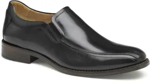 Johnston & Murphy Men's Lewis Venetian Dress Casual Slip-On Loafer, Black Full Grain, 10