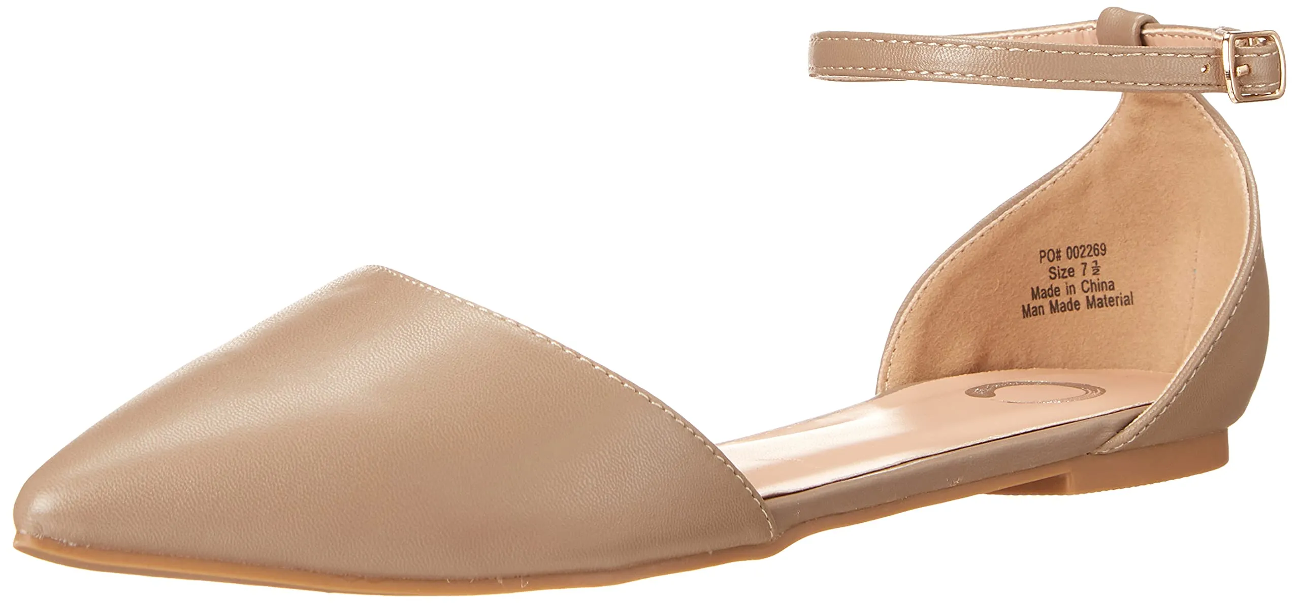 Journee Collection Women's REBA Ballet Flat, Taupe, 8.5