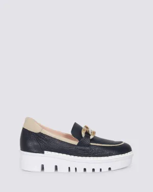 JS-4425 LOAFER MARINO/BEIGE