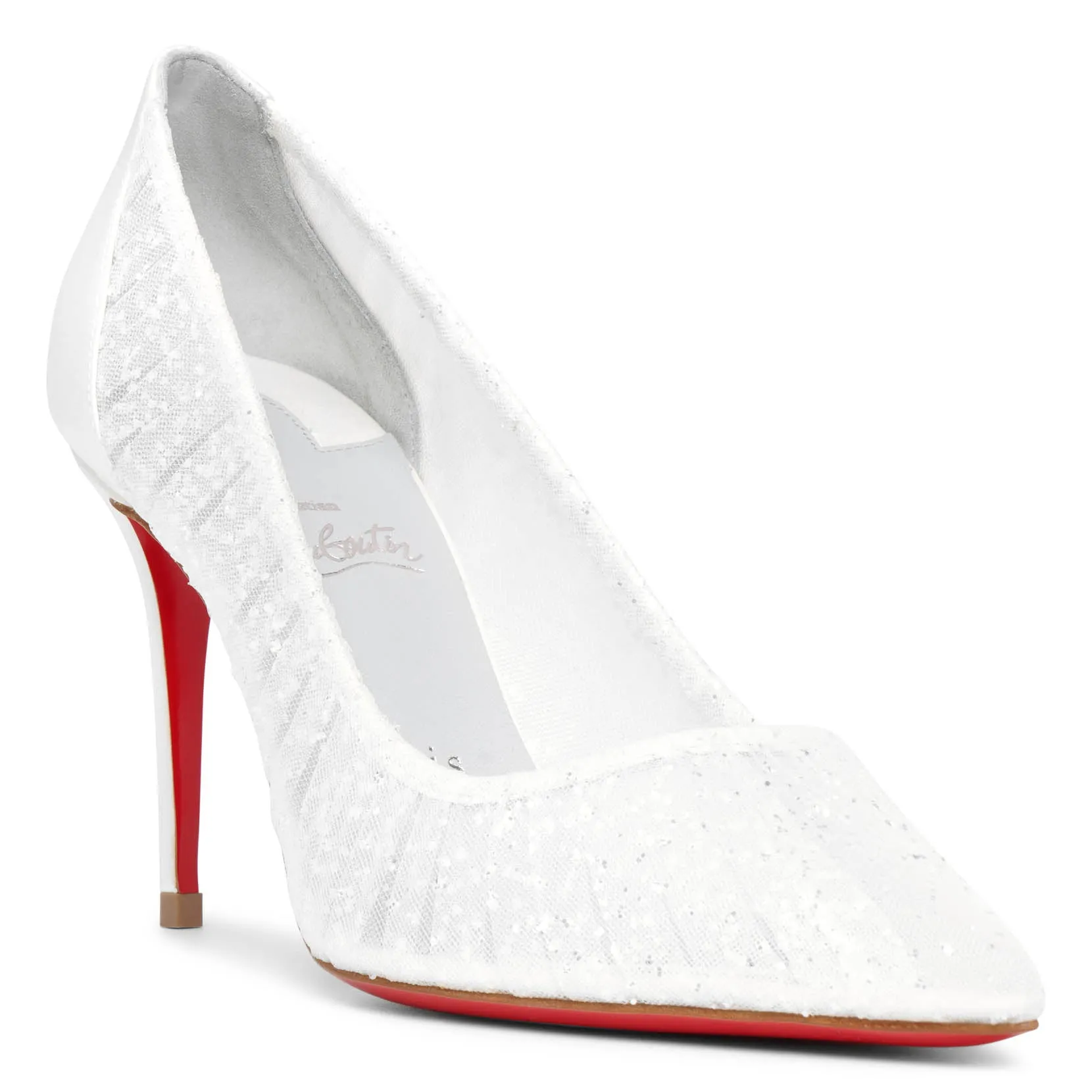 Kate draperia 85 white pumps