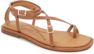 Kenneth Cole New York Women's Paros Flat Sandal, TAN, 6
