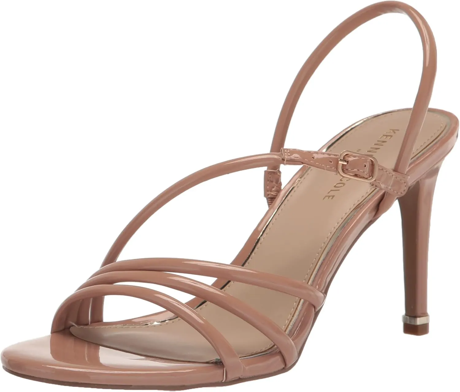 Kenneth Cole Women's Women's Baxley Wedge Sandal, Cognac PU, 6