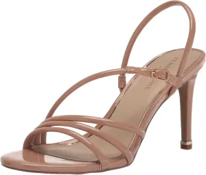 Kenneth Cole Women's Women's Baxley Wedge Sandal, Cognac PU, 6