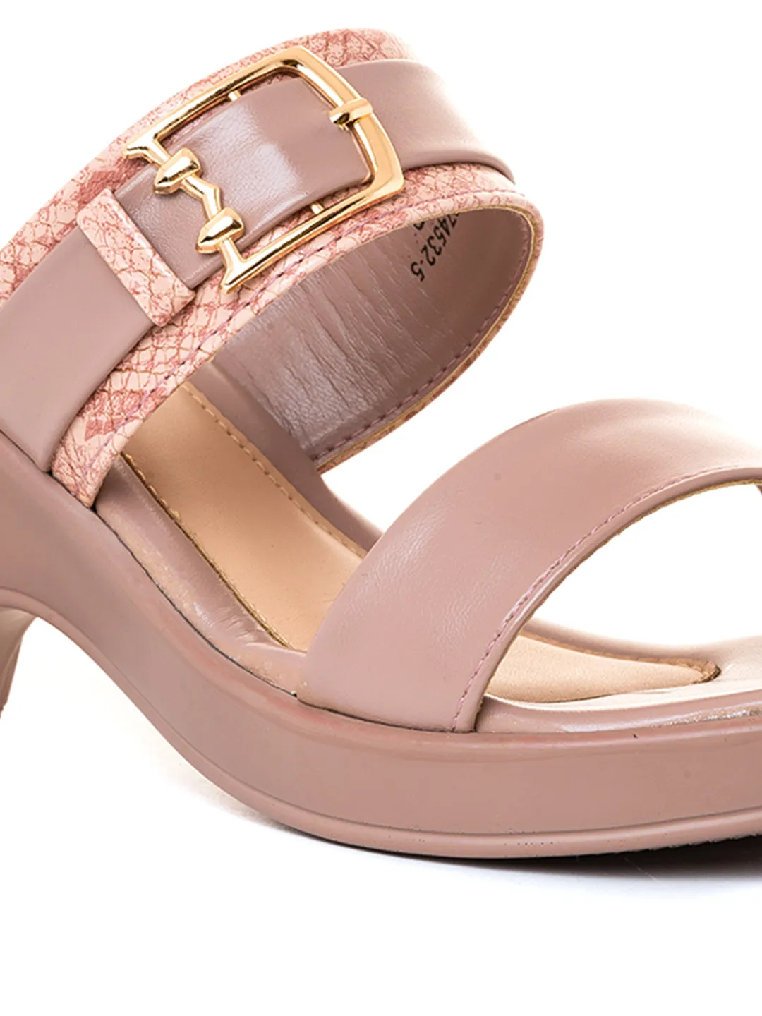 Khadim Sharon High Heel Cone Mule Slip On Sandal for Women