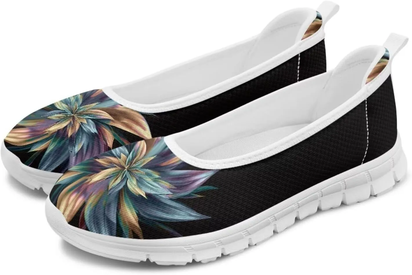 Ladies Slip on Loafer Shoes Womens Flats Shoes Ballet Pregnant Women Work Casual Comfortable White Sole