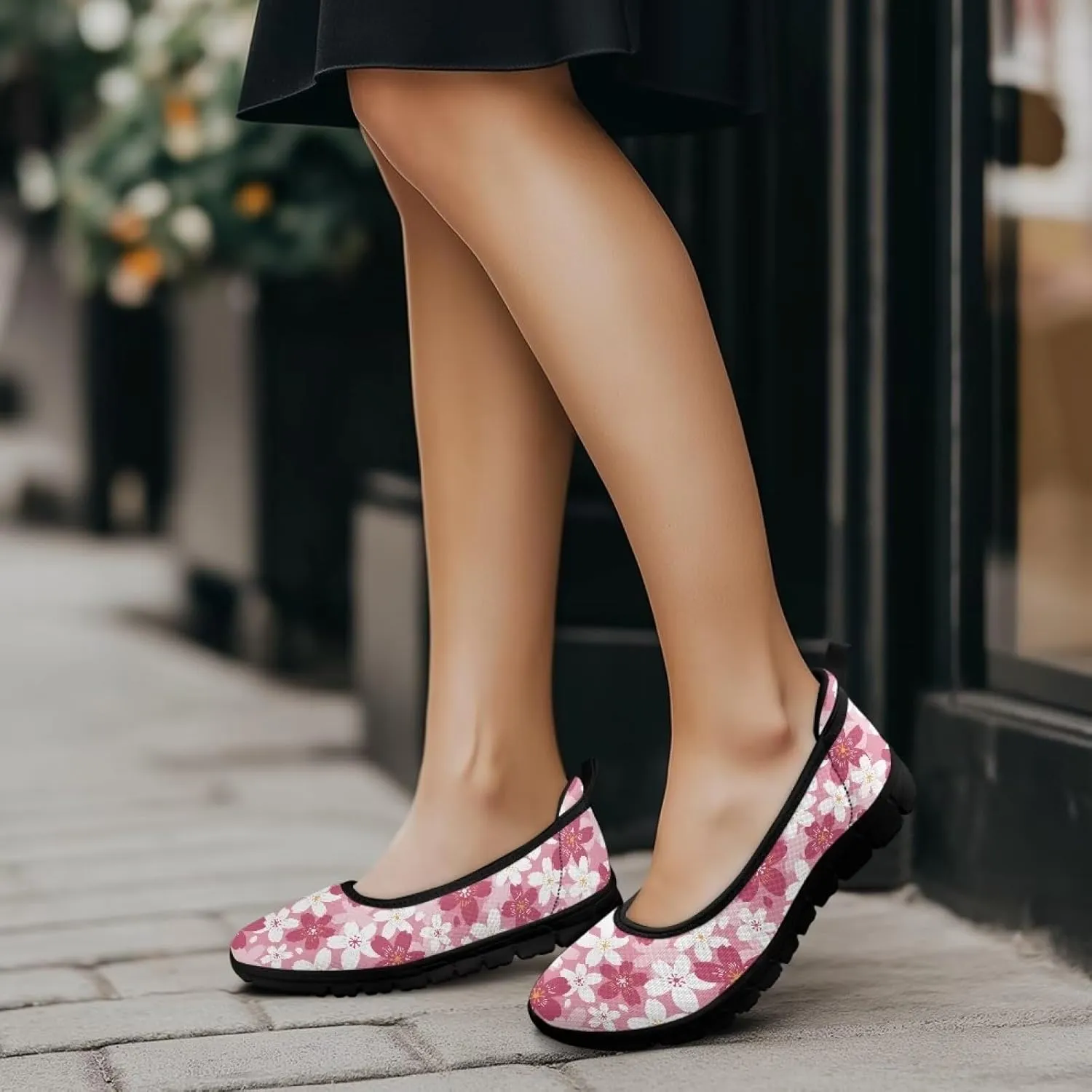 Ladies Slip on Loafer Shoes Womens Flats Shoes Ballet Pregnant Women Work Casual Comfortable