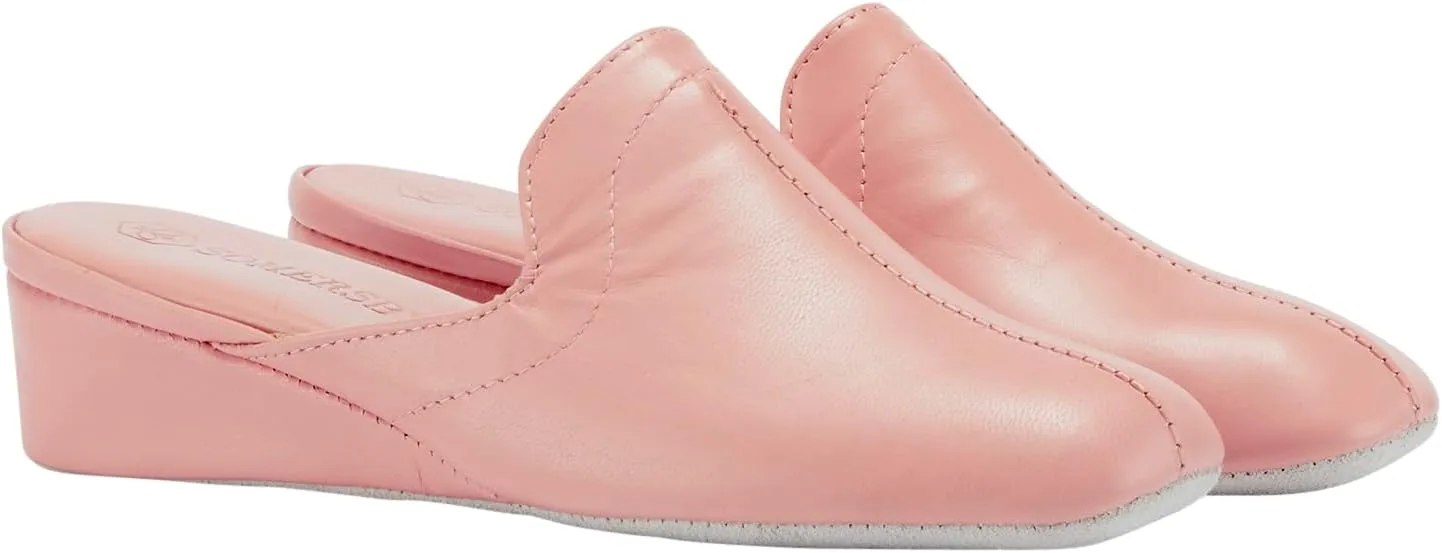Lamo Somersby Blanche Women's Slippers, Slip-On Leather House Slippers for Women
