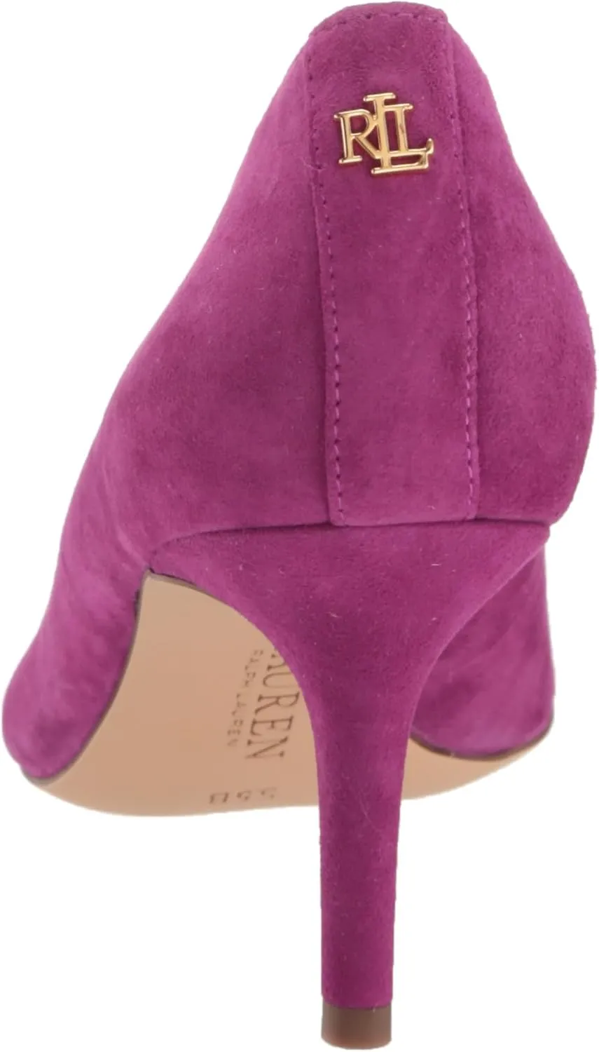 Lauren Ralph Lauren Lanette Pumps for Women - Breathable Synthetic Lining - Leather Upper - Rubber Outsole