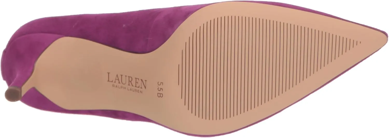 Lauren Ralph Lauren Lanette Pumps for Women - Breathable Synthetic Lining - Leather Upper - Rubber Outsole