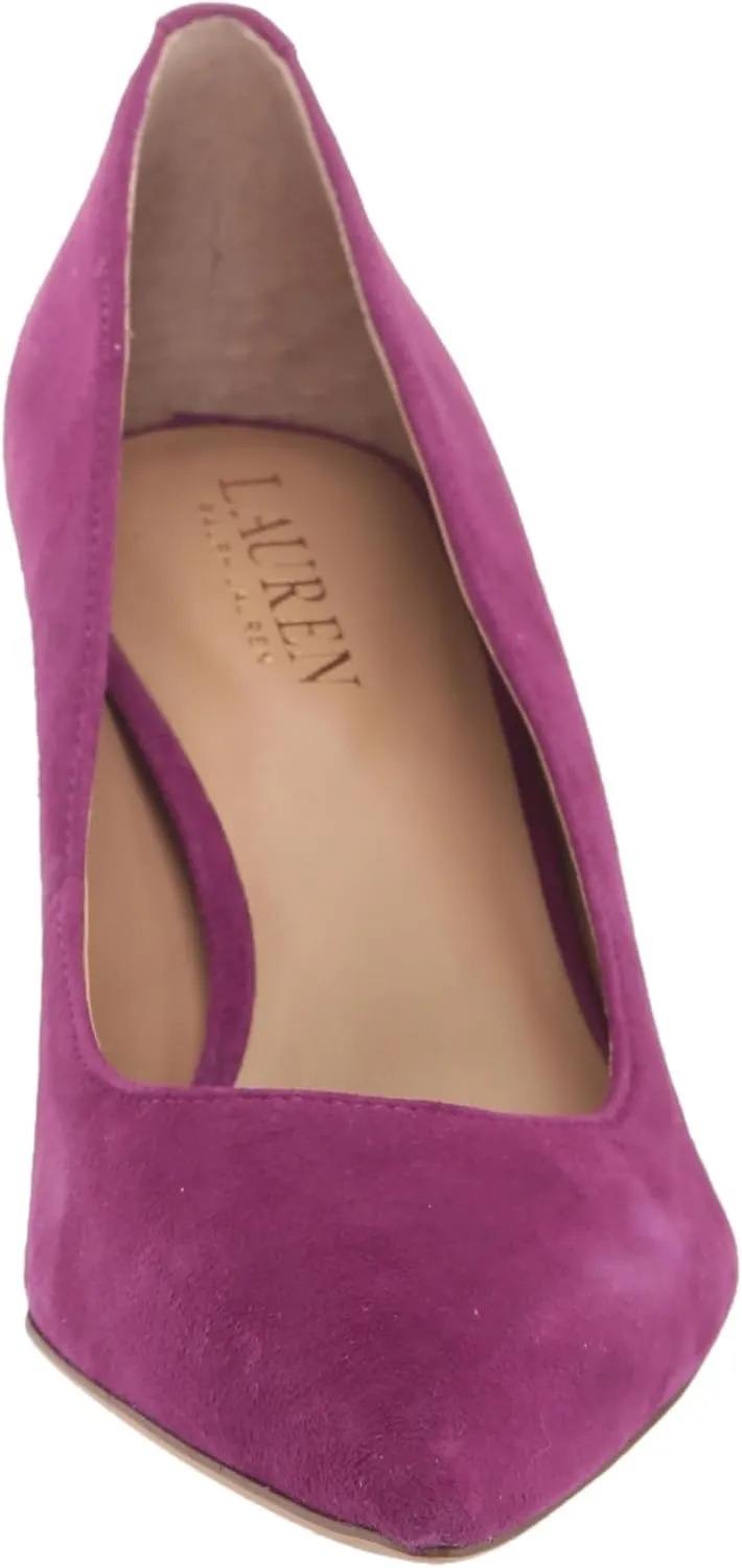 Lauren Ralph Lauren Lanette Pumps for Women - Breathable Synthetic Lining - Leather Upper - Rubber Outsole