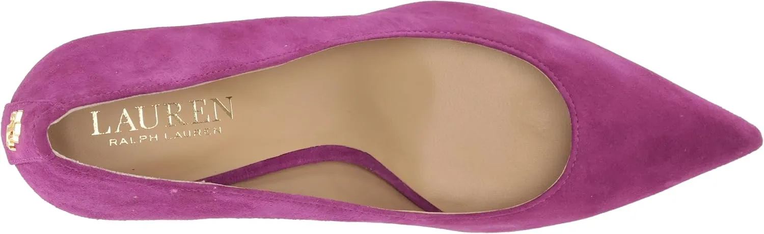 Lauren Ralph Lauren Lanette Pumps for Women - Breathable Synthetic Lining - Leather Upper - Rubber Outsole