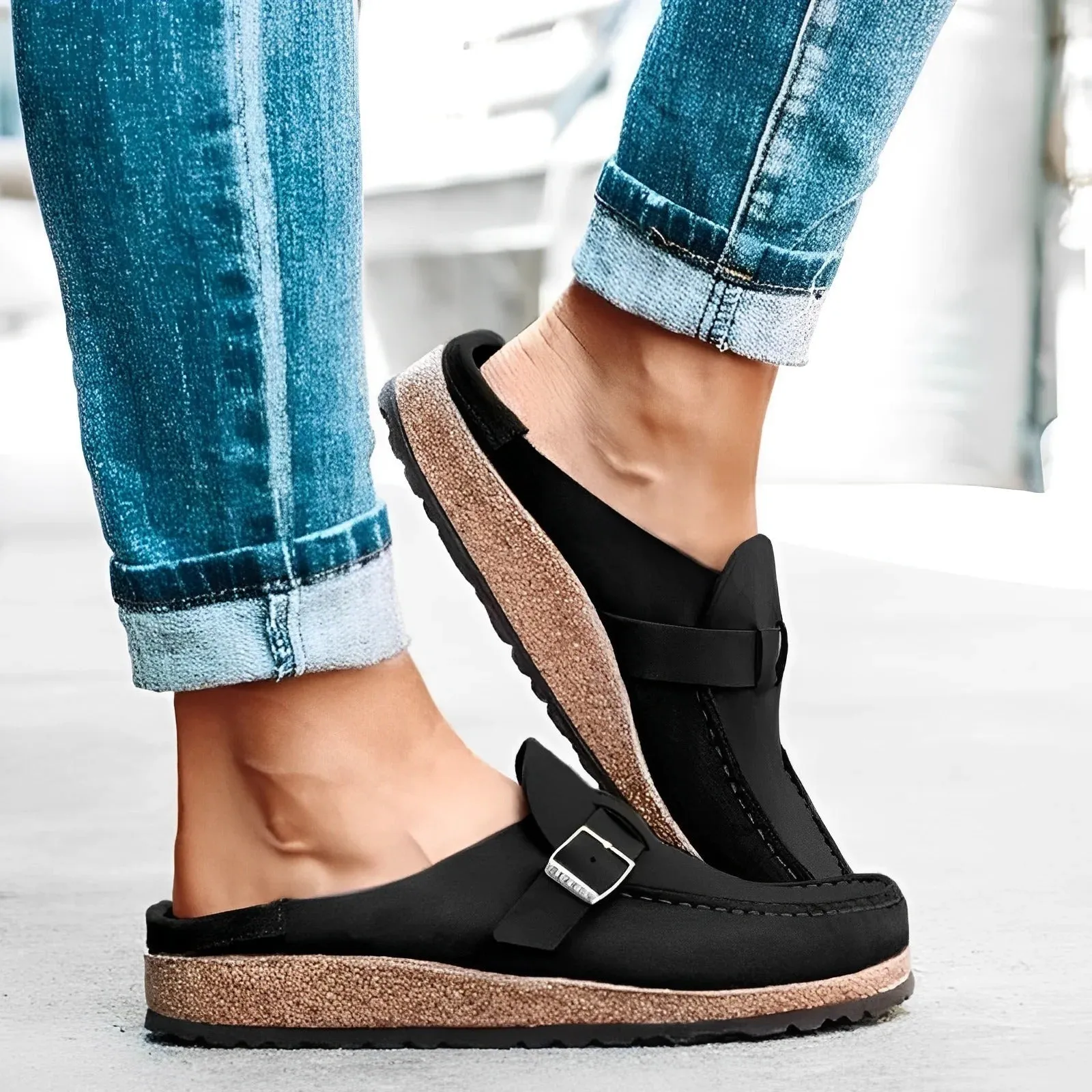 Leather Sandals for Women - Barbara