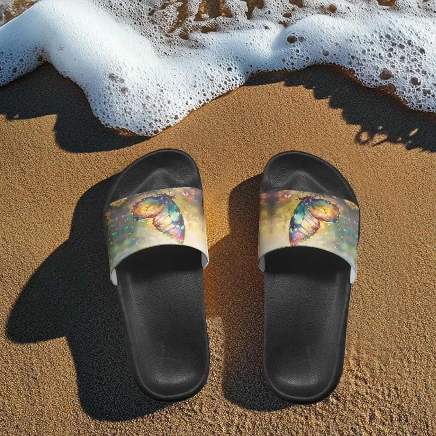 Lightweight Soft EVA Slides Womens Non Slip Slippers Teens Summer Bathroom Poolside Beach Water Shoes Size 5.5-12.5