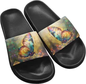 Lightweight Soft EVA Slides Womens Non Slip Slippers Teens Summer Bathroom Poolside Beach Water Shoes Size 5.5-12.5
