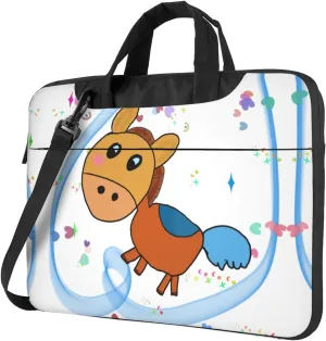 listening mule pattern Ultra-thin portable shoulder laptop bag Stylish and Protective Shockproof soft lining