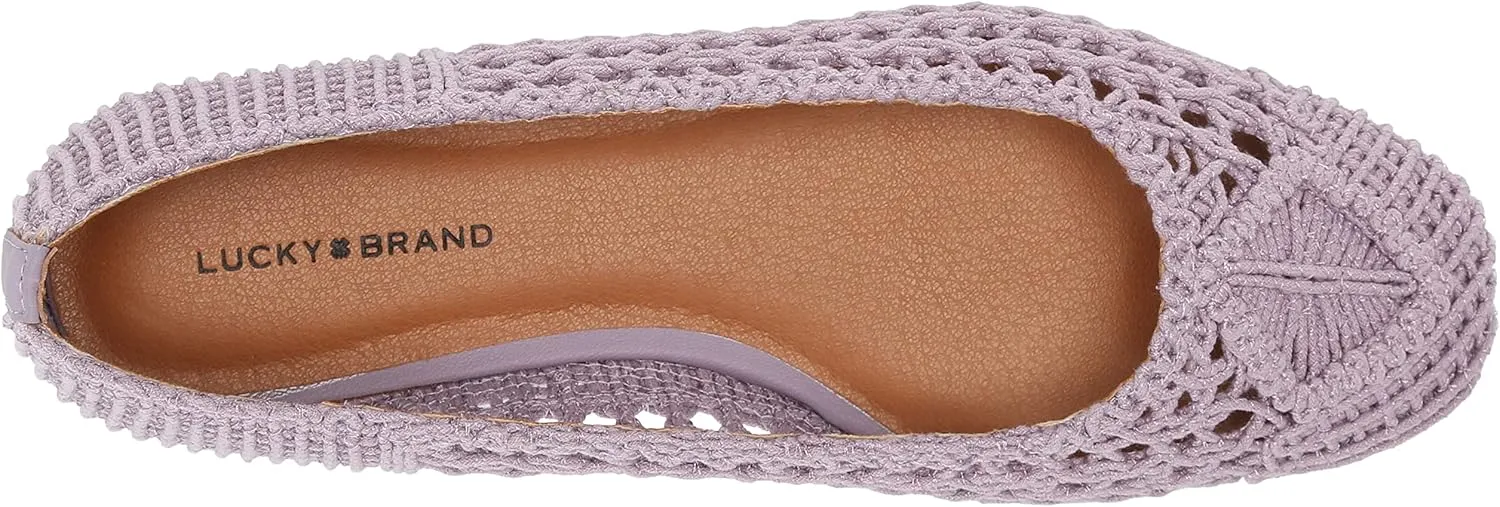 Lucky Brand Women's Avelly Macrame Flat Ballet