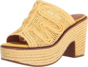 Lucky Brand Women's Yena Natural Raffia Sandal Mule
