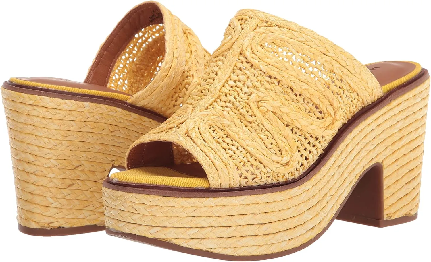 Lucky Brand Women's Yena Natural Raffia Sandal Mule