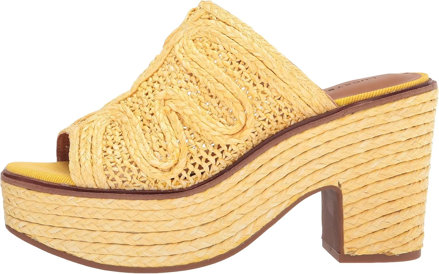 Lucky Brand Women's Yena Natural Raffia Sandal Mule