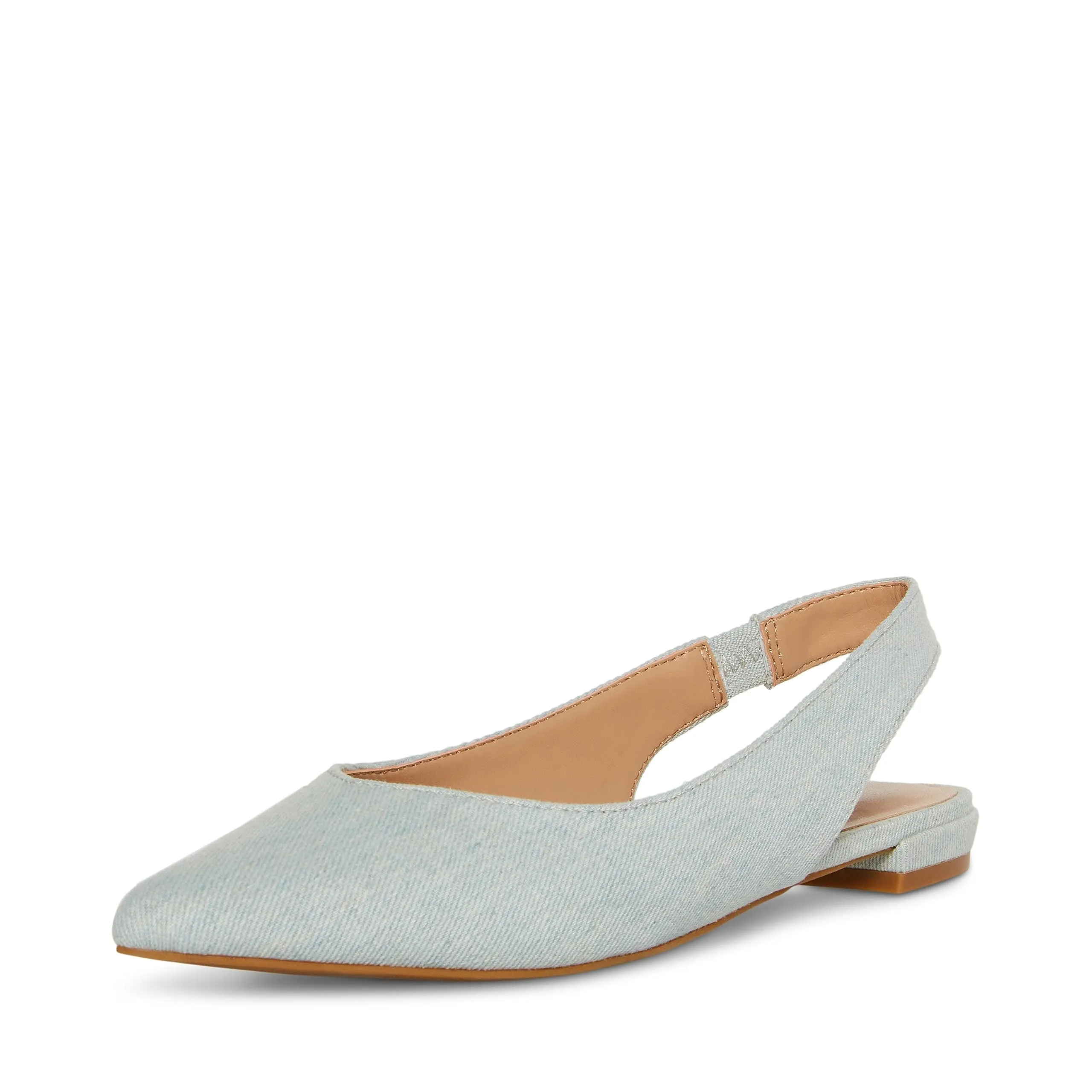 Madden Girl Women's Deviin Ballet Flat, Denim, 5