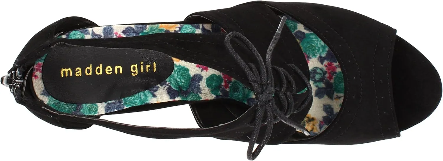 Madden Girl Women's Tessel Open-Toe Pump