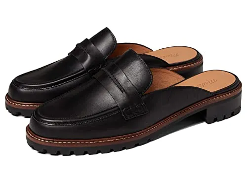 Madewell The Corinne Lugsole Loafer Mule True Black 6.5 M