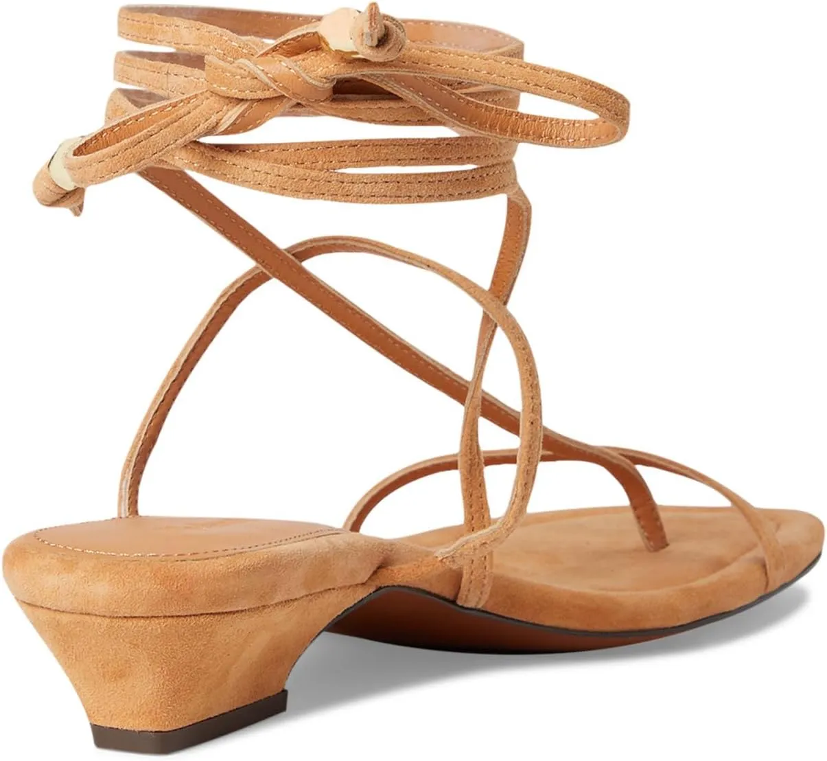 Madewell Women's Tonio Strappy Sandals-Lace Up Suede Ballet Flat