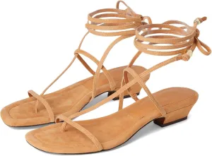 Madewell Women's Tonio Strappy Sandals-Lace Up Suede Ballet Flat