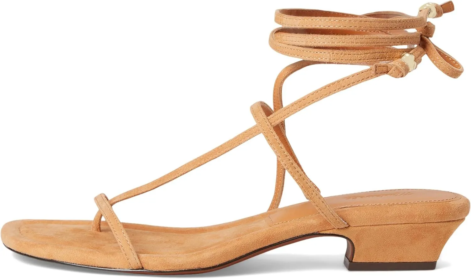 Madewell Women's Tonio Strappy Sandals-Lace Up Suede Ballet Flat