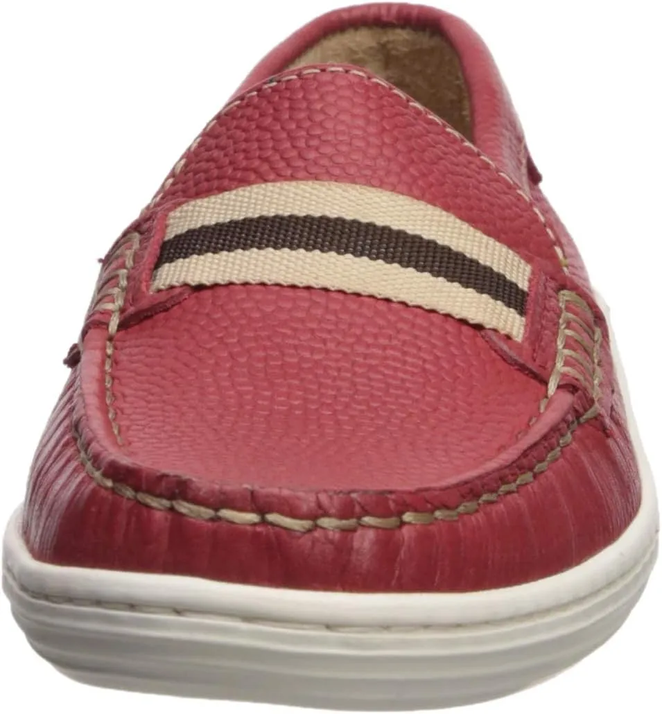 Marc Joseph New York Girl's Kids Boys Leather Elastic Grow Gain Loafer