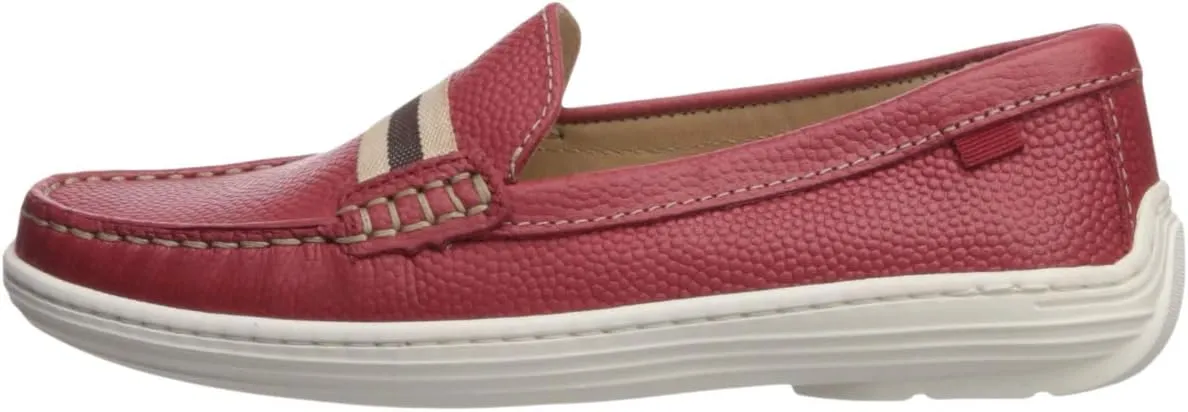 Marc Joseph New York Girl's Kids Boys Leather Elastic Grow Gain Loafer