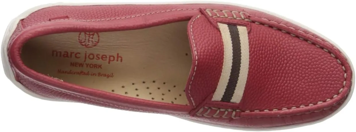 Marc Joseph New York Girl's Kids Boys Leather Elastic Grow Gain Loafer