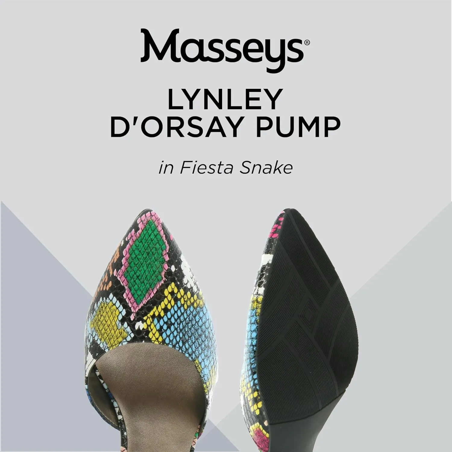 Masseys Women's Lynley D'Orsay Low Heel Pump with Ankle Strap