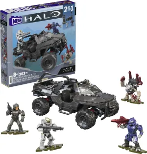 MEGA Halo UNSC Razorback Blitz Vehicle Halo Infinite Construction Set, Building Toys for Boys