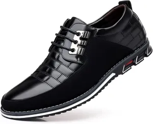 Mens Dress Shoes Fashion Business Casual Shoes Flats Sneakers Lace-up Formal Walking Shoes Wedding Shoes for Male