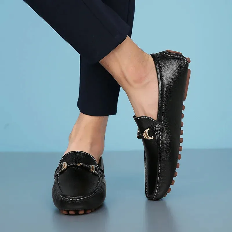 Men's Genuine Leather flat Loafer